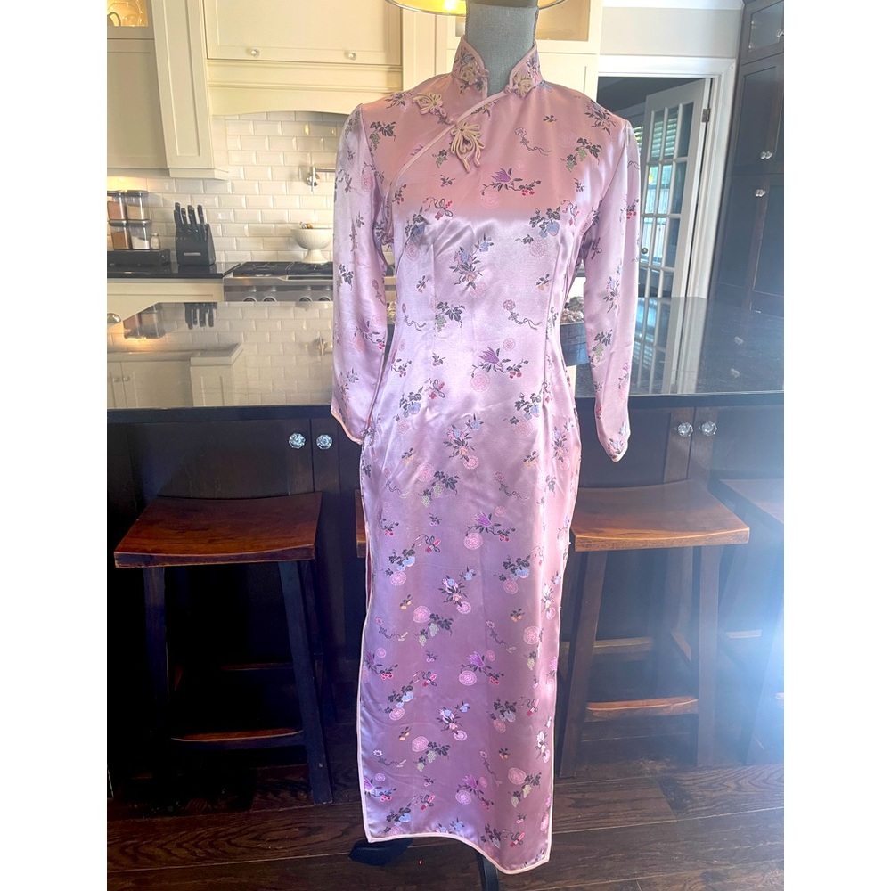 Custom Chinese Chung Sam 100% silk
